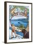 Lake Tahoe, CA Summer Views-Lantern Press-Framed Art Print