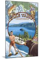 Lake Tahoe, CA Summer Views-Lantern Press-Mounted Art Print