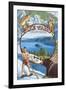 Lake Tahoe, CA Summer Views-Lantern Press-Framed Art Print