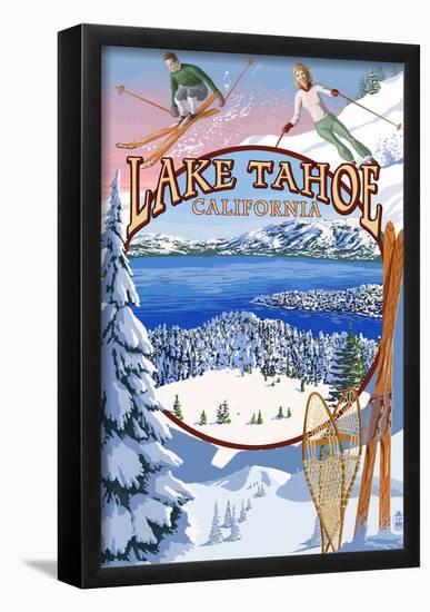 Lake Tahoe, Ca Winter Views-null-Framed Poster