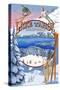 Lake Tahoe, CA Winter Views-Lantern Press-Stretched Canvas