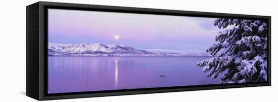 Lake Tahoe CA-Panoramic Images-Framed Stretched Canvas