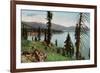 Lake Tahoe, California - Carnelian Bay Scene-Lantern Press-Framed Premium Giclee Print