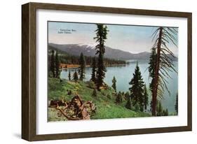 Lake Tahoe, California - Carnelian Bay Scene-Lantern Press-Framed Art Print