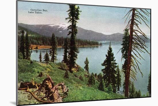 Lake Tahoe, California - Carnelian Bay Scene-Lantern Press-Mounted Art Print