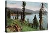 Lake Tahoe, California - Carnelian Bay Scene-Lantern Press-Stretched Canvas