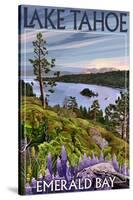 Lake Tahoe, California - Emerald Bay-Lantern Press-Stretched Canvas