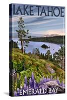 Lake Tahoe, California - Emerald Bay-Lantern Press-Stretched Canvas