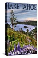 Lake Tahoe, California - Emerald Bay-Lantern Press-Stretched Canvas