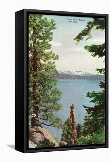 Lake Tahoe, California - Freels Peak View from Lake-Lantern Press-Framed Stretched Canvas