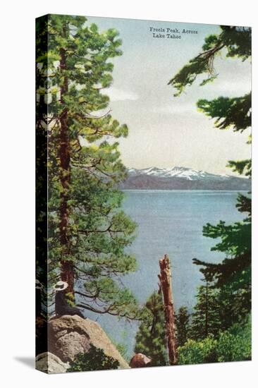 Lake Tahoe, California - Freels Peak View from Lake-Lantern Press-Stretched Canvas