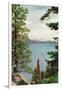 Lake Tahoe, California - Freels Peak View from Lake-Lantern Press-Framed Art Print