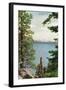 Lake Tahoe, California - Freels Peak View from Lake-Lantern Press-Framed Art Print