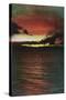 Lake Tahoe, California - Glenbrook, Sunset Scene on the Lake-Lantern Press-Stretched Canvas