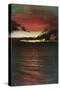 Lake Tahoe, California - Glenbrook, Sunset Scene on the Lake-Lantern Press-Stretched Canvas