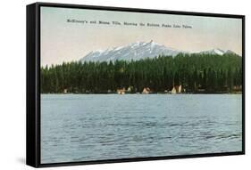 Lake Tahoe, California - McKinney, Moana Villas Showing the Rubicon Peaks-Lantern Press-Framed Stretched Canvas