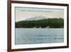 Lake Tahoe, California - McKinney, Moana Villas Showing the Rubicon Peaks-Lantern Press-Framed Premium Giclee Print