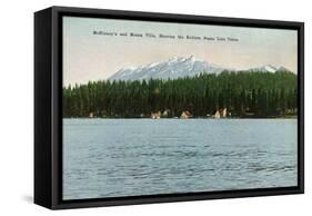 Lake Tahoe, California - McKinney, Moana Villas Showing the Rubicon Peaks-Lantern Press-Framed Stretched Canvas