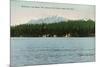 Lake Tahoe, California - McKinney, Moana Villas Showing the Rubicon Peaks-Lantern Press-Mounted Art Print