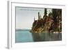 Lake Tahoe, California - Rubicon Point, Where Lake Is 2000 Ft Deep-Lantern Press-Framed Art Print