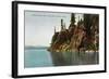 Lake Tahoe, California - Rubicon Point, Where Lake Is 2000 Ft Deep-Lantern Press-Framed Art Print