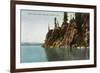 Lake Tahoe, California - Rubicon Point, Where Lake Is 2000 Ft Deep-Lantern Press-Framed Art Print