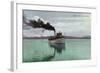 Lake Tahoe, California - Steamer Tahoe Scene-Lantern Press-Framed Art Print