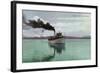 Lake Tahoe, California - Steamer Tahoe Scene-Lantern Press-Framed Art Print