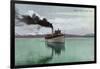 Lake Tahoe, California - Steamer Tahoe Scene-Lantern Press-Framed Art Print