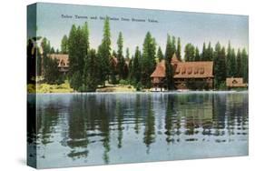 Lake Tahoe, California - Steamer Tahoe View of Tahoe Tavern, Casino-Lantern Press-Stretched Canvas