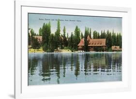 Lake Tahoe, California - Steamer Tahoe View of Tahoe Tavern, Casino-Lantern Press-Framed Premium Giclee Print