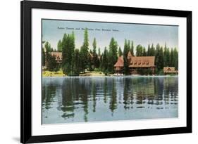 Lake Tahoe, California - Steamer Tahoe View of Tahoe Tavern, Casino-Lantern Press-Framed Premium Giclee Print