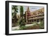 Lake Tahoe, California - Tahoe Tavern Exterior-Lantern Press-Framed Art Print