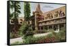 Lake Tahoe, California - Tahoe Tavern Exterior-Lantern Press-Framed Stretched Canvas