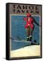 Lake Tahoe, California - Tahoe Tavern Promo Poster-Lantern Press-Framed Stretched Canvas