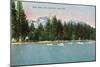 Lake Tahoe, California - Tallac Pier View of Mount Tallac-Lantern Press-Mounted Art Print