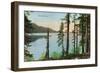 Lake Tahoe, California - View of Fallen Leaf Lake-Lantern Press-Framed Art Print