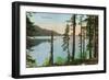 Lake Tahoe, California - View of Fallen Leaf Lake-Lantern Press-Framed Art Print