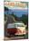 Lake Tahoe, California - VW Coastal Drive-null-Mounted Poster