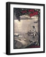 Lake Tahoe, California - Wooden Boat Poster-Lantern Press-Framed Art Print