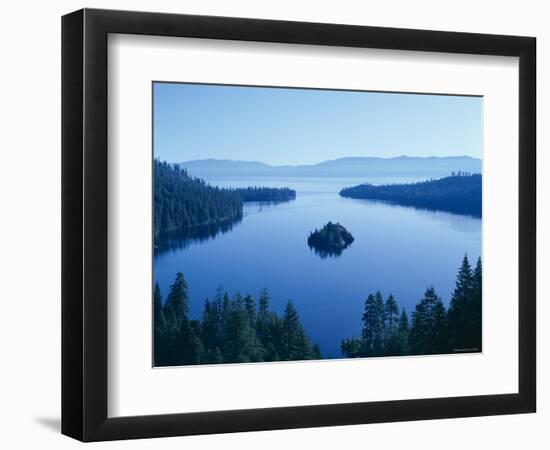 Lake Tahoe, Emerald Bay, Dawn , Tahoe, California, USA-Steve Vidler-Framed Photographic Print