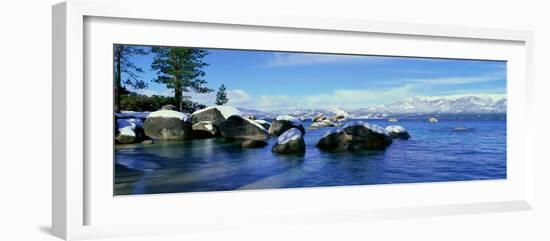 Lake Tahoe in Wintertime, Nevada-null-Framed Photographic Print