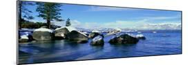 Lake Tahoe in Wintertime, Nevada-null-Mounted Photographic Print