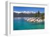 Lake Tahoe & Mountains-null-Framed Art Print