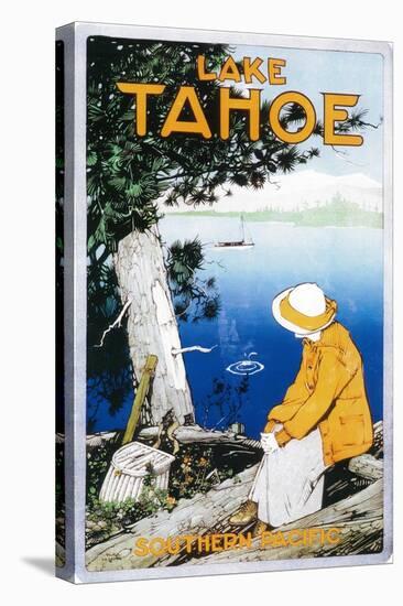 Lake Tahoe Promotional Poster - Lake Tahoe, CA-Lantern Press-Stretched Canvas