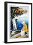 Lake Tahoe Promotional Poster - Lake Tahoe, CA-Lantern Press-Framed Art Print