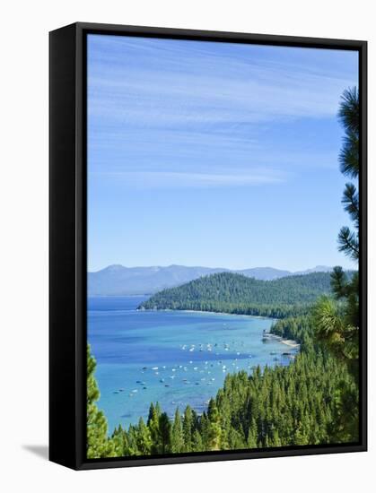 Lake Tahoe Scene, California, United States of America, North America-Michael DeFreitas-Framed Stretched Canvas