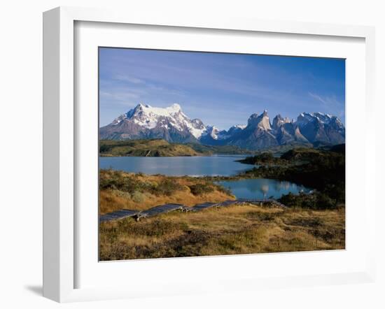 Lake Tahoe, Torres Del Paine National Park, Chile-null-Framed Photographic Print