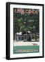 Lake Tahoe - Vikinsholm Castle-Lantern Press-Framed Art Print