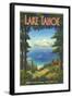 Lake Tahoe-Kerne Erickson-Framed Giclee Print